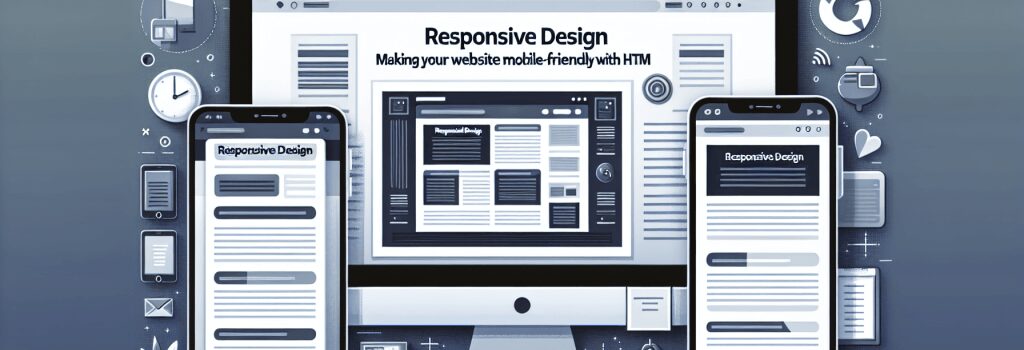 Адаптивний дизайн: Зроблення вашого веб-сайту дружнім до мобільних пристроїв за допомогою HTML. image