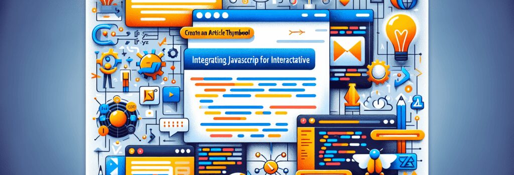 Інтеграція JavaScript для інтерактивних елементів веб-дизайну image
