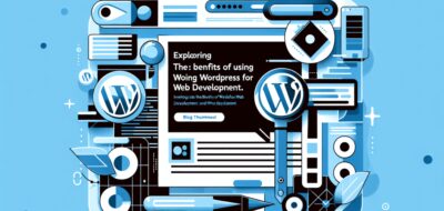Exploring the Benefits of Using WordPress for Web Development image