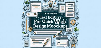 Leveraging Text Editors for Quick Web Design Mockups image