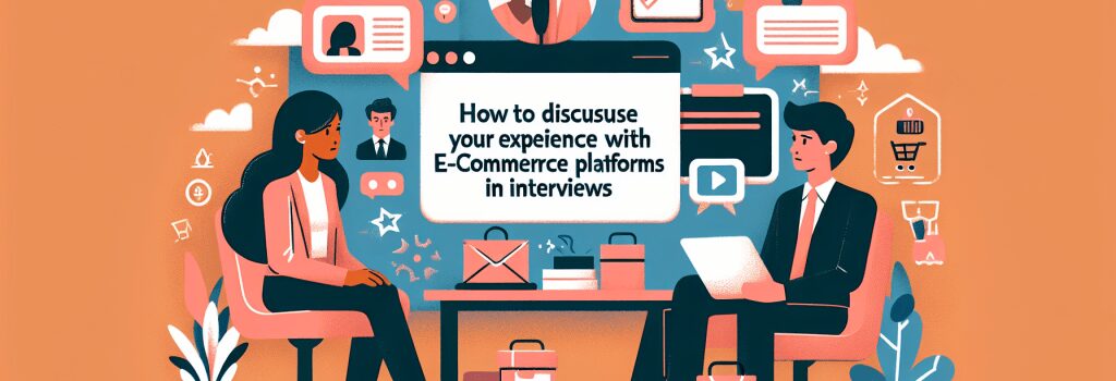 How to Discuss Your Experience with E-commerce Platforms in Interviews image