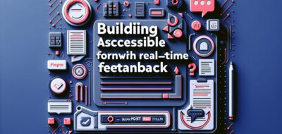 Building Accessible Forms with Real-Time Feedback image