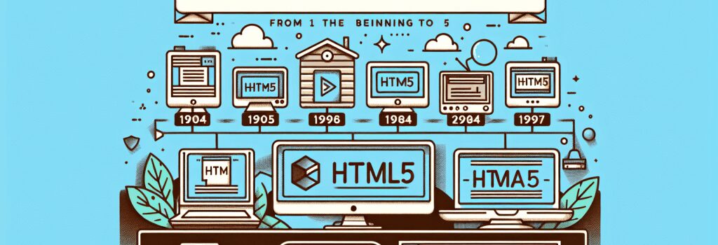 Історія версій HTML: від початку до HTML5 image