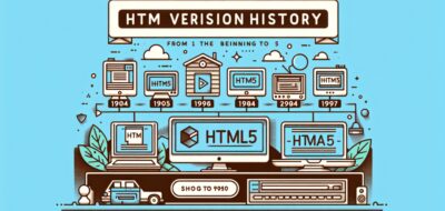 Історія версій HTML: від початку до HTML5 image