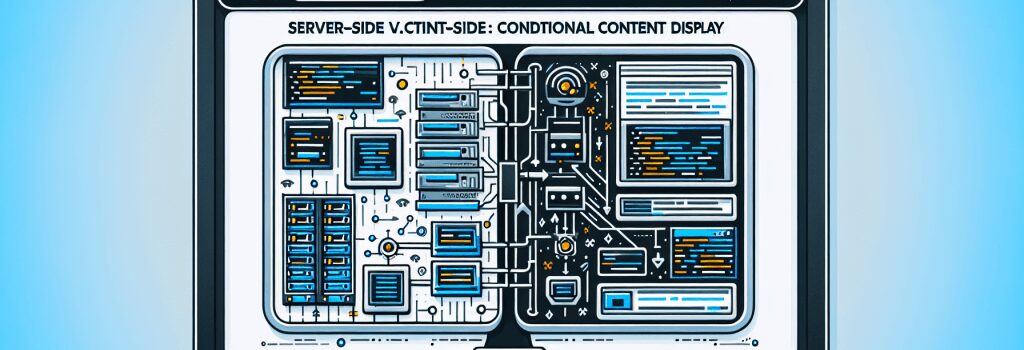 Server-Side vs. Client-Side Rendering: Conditional Content Display image