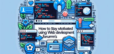 How to Stay Motivated Using Web Development Forums image