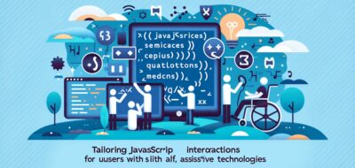 Tailoring JavaScript Interactions for Users with Assistive Technologies image