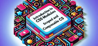 Introduction to CSS Modules: Scoped and Composable CSS image