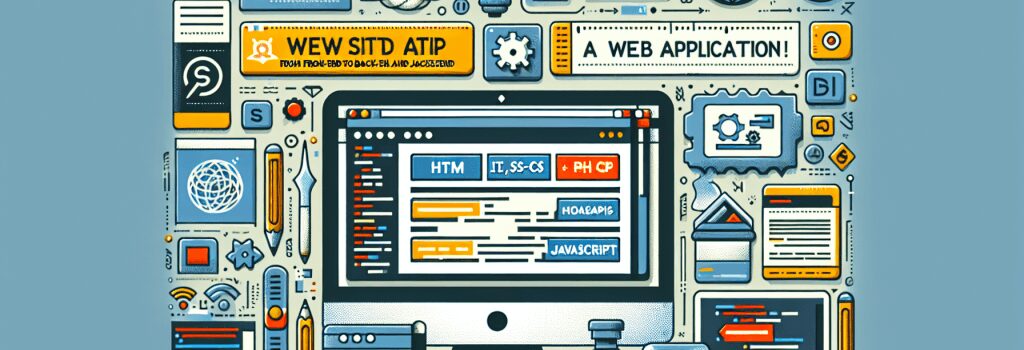 Створення веб-додатка: від фронтенду до бекенду за допомогою HTML, CSS, PHP та JavaScript image