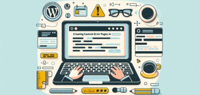 Creating Custom Error Pages in WordPress Themes image