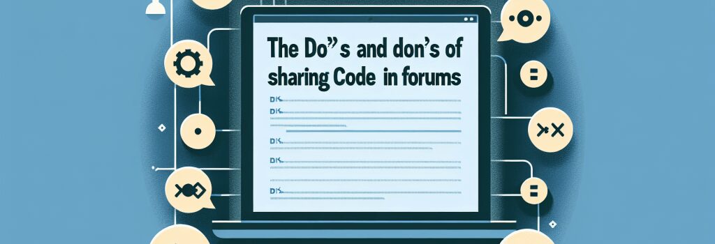 The Do’s and Don’ts of Sharing Code in Forums image