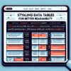 Styling Data Tables with CSS for Better Readability image