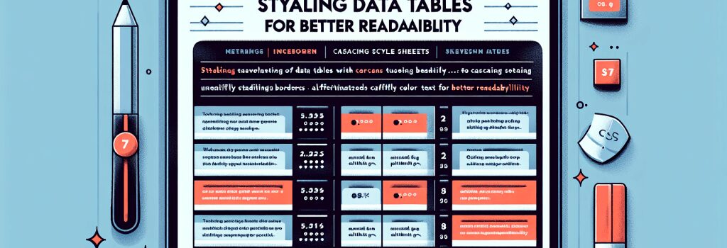 Styling Data Tables with CSS for Better Readability image