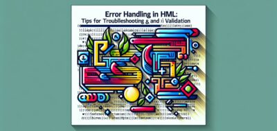 Error Handling in HTML: Tips for Troubleshooting and Validation image