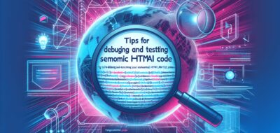 Tips for Debugging and Testing Your Semantic HTML Code image