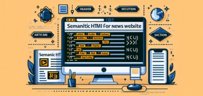 Semantic HTML for News Websites: Structuring Content Effectively image