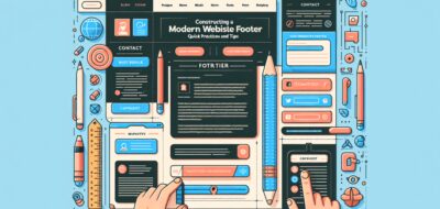 Constructing a Modern Website Footer: Best Practices and Tips image