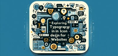 Exploring Typography in Icon Design for Websites image