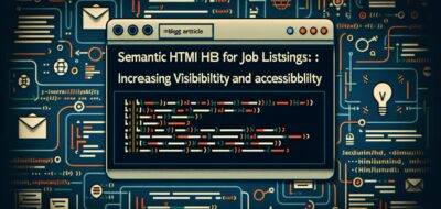 Semantic HTML for Job Listings: Increasing Visibility and Accessibility image