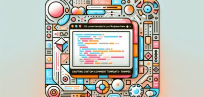 Crafting Custom Comment Templates for Your WordPress Theme image