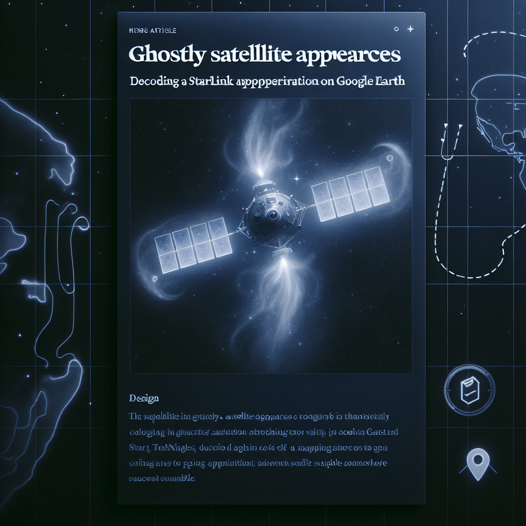 Ghostly Satellite Appearances: Decoding a Starlink Apparition on Google ...