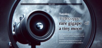 Tuesday Telescope: Rare Glimpse of a Tiny Moon image