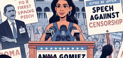 Anna Gomez Starts First Amendment Tour Against Censorship by Carr image