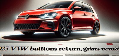 2025 VW Golf GTI Mk8.5: Buttons Return, Grins Remain image