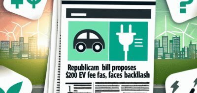 Republican Bill Proposes $200 EV Fees, Faces Backlash image