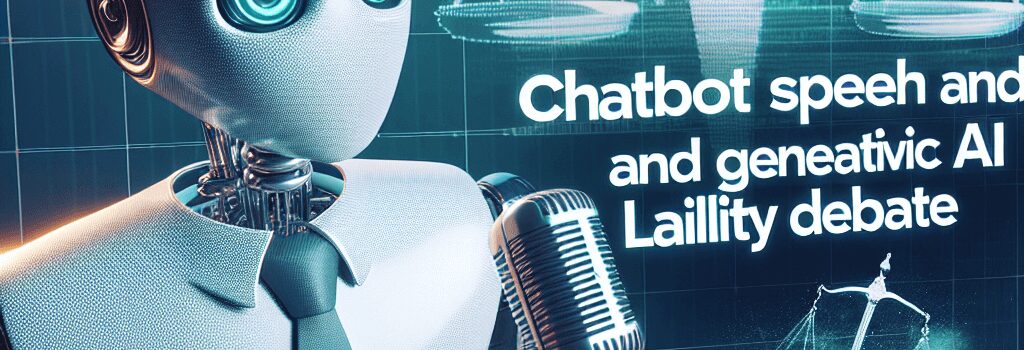 Chatbot Speech and Generative AI Liability Debate image