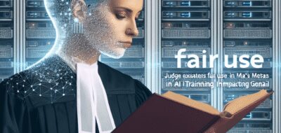 Judge Examines Fair Use in Meta’s AI Training Impacting GenAI image
