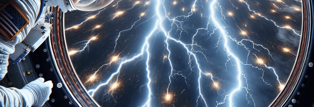 Astronaut Sees Lightning from ISS in Stunning Photos image