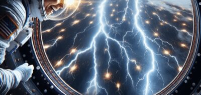 Astronaut Sees Lightning from ISS in Stunning Photos image