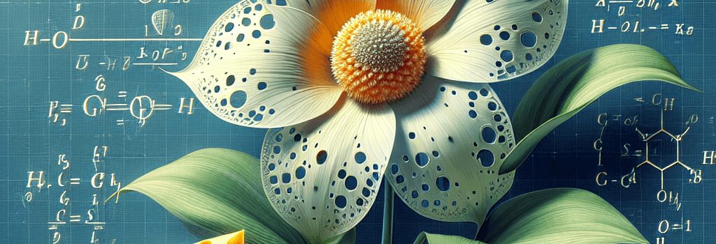 The physics of Swiss cheese flowers image