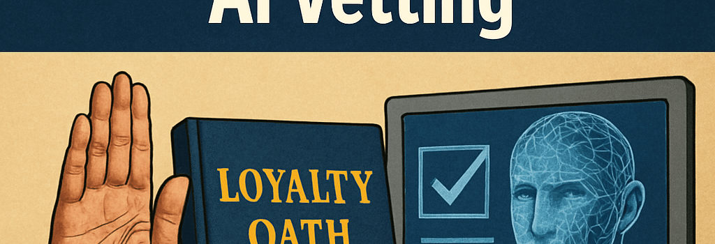 Federal Hiring Plan: Loyalty Oaths and AI Vetting image