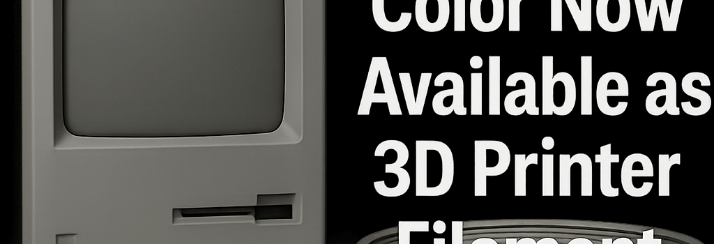 Macintosh ‘Platinum’ Color Now Available as 3D-Printer Filament image