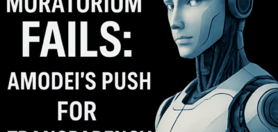 AI Moratorium Fails: Amodei’s Push for Transparency Standards image