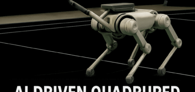 AI-Driven Quadruped Robot Excels in Badminton image