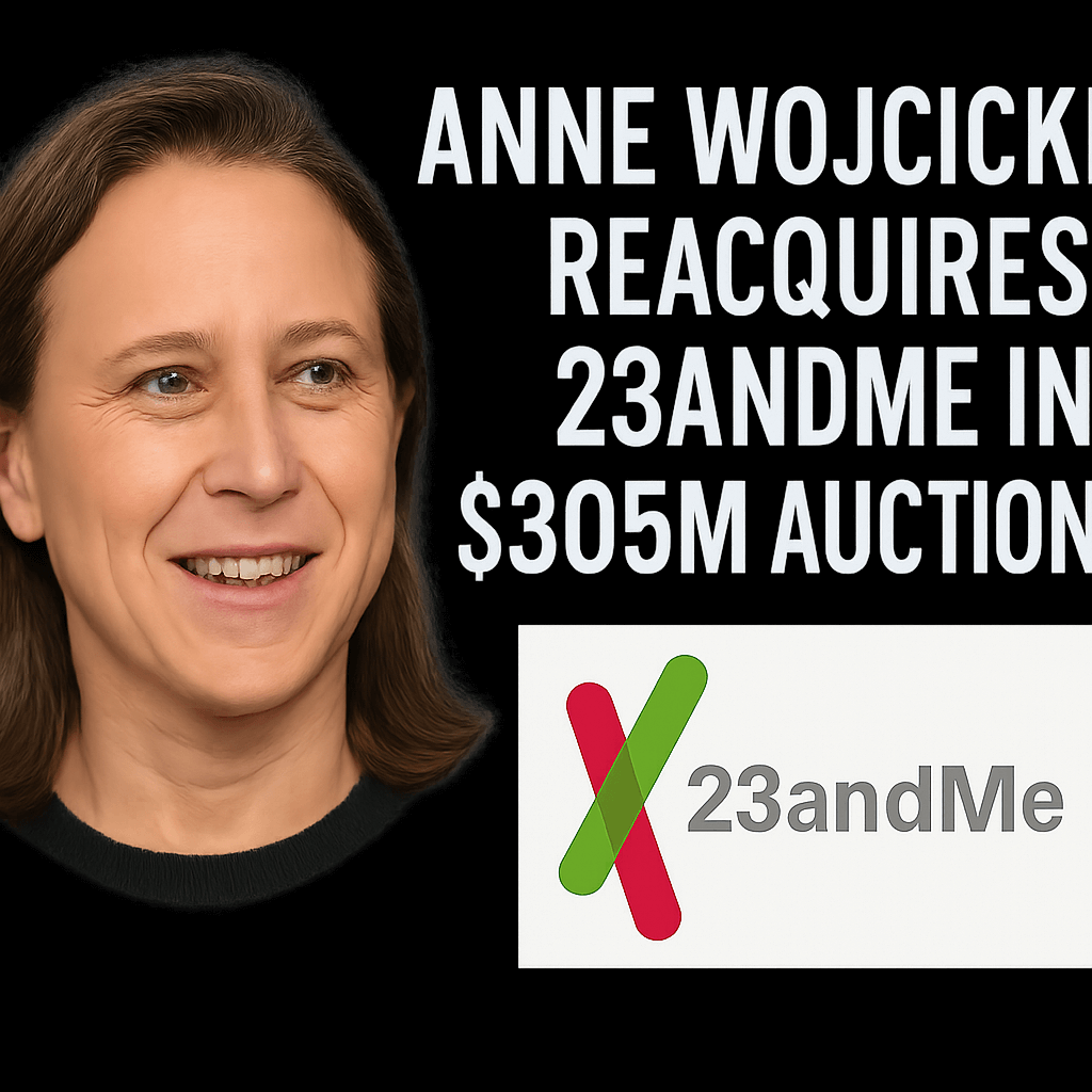 Anne Wojcicki Reacquires 23andme In 305m Auction Web Crafting Code 