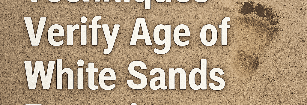 Dating Techniques Verify Age of White Sands Footprints image