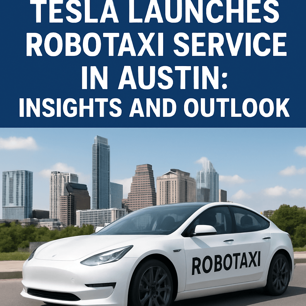 Tesla Launches Robotaxi Service in Austin: Insights and Outlook - Web ...