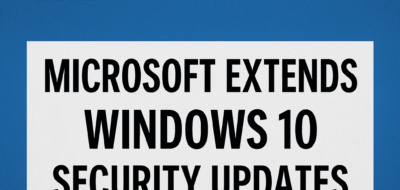 Microsoft Extends Windows 10 Security Updates to 2026 image