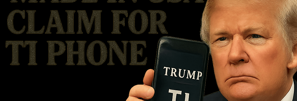 Trump Mobile Retreats on ‘Made in USA’ Claim for T1 Phone image