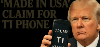 Trump Mobile Retreats on ‘Made in USA’ Claim for T1 Phone image