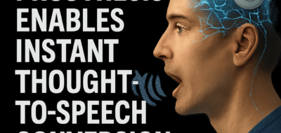 Neural Prosthesis Enables Instant Thought-to-Speech Conversion image