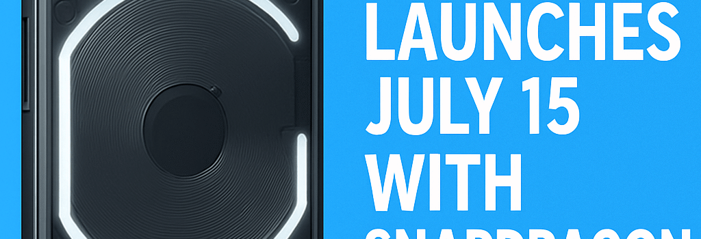Nothing Phone 3 Launches July 15 with Snapdragon 8s Gen 4 image