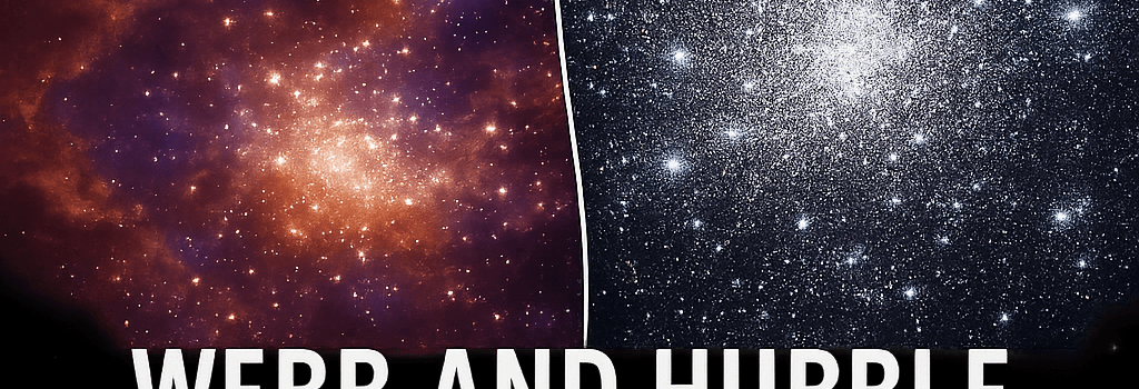 Webb and Hubble Collaborate to Reveal Star Clusters image