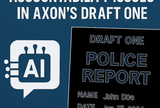 Rethinking AI Police Reports: Accountability Issues in Axon’s Draft One image