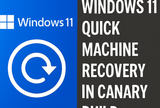 Windows 11 Quick Machine Recovery in Canary Build image