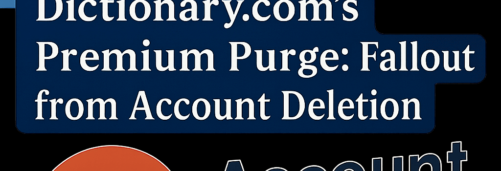 Dictionary.com’s Premium Purge: Fallout from Account Deletion image